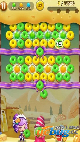 全民泡泡大战32关怎么过,第32关三星攻略1