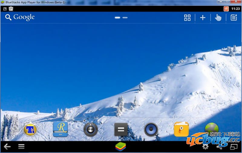 用HD版GO桌面美化蓝手指安卓模拟器14