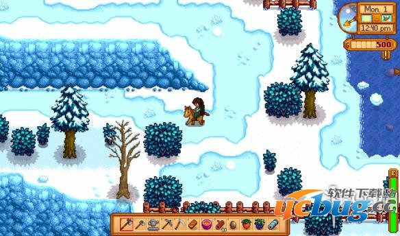 《像素谷》中玩家们可以寻找穿梭小贩购买物品，穿梭小贩在哪？