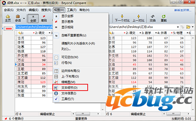 Beyond Compare隐藏文本细节怎么使用？