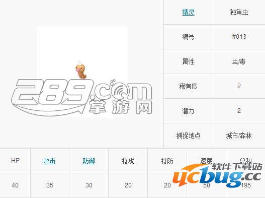Pokemon go(口袋妖怪GO)独角虫技能属性怎么样