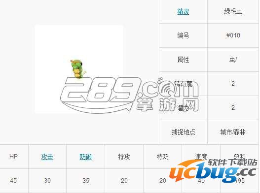 Pokemon Go(精灵宝可梦GO)绿毛虫技能属性介绍