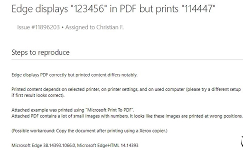 Win10 Edge浏览器打印后数字乱码怎么解决