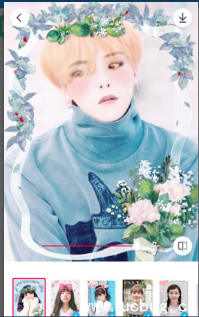 《天天p图app》pony婚礼同款大头贴玩法介绍