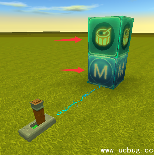 《迷你世界》音乐盒怎么通电