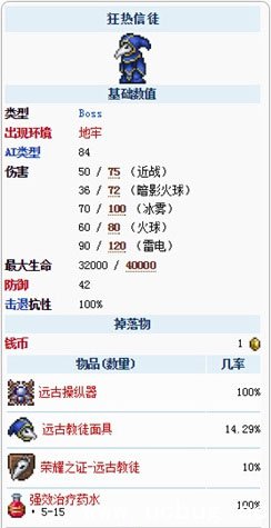 《泰拉瑞亚》狂热信徒怎么打