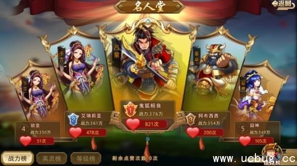 《全民英杰传》名人堂怎么玩
