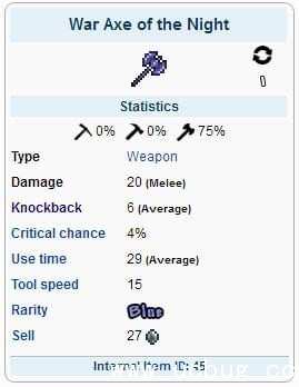 泰拉瑞亚暗夜战斧