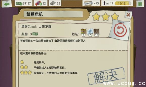 又一个案子解决了禁糖危机案件