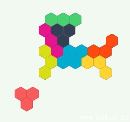 六边形拼图第33关