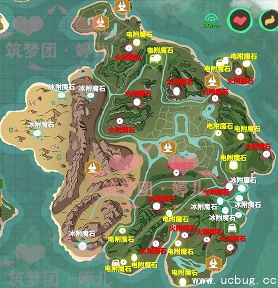 创造与魔法附魔石在哪 附魔石位置分布图一览