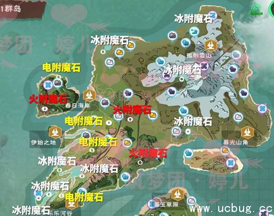 创造与魔法附魔石在哪 附魔石位置分布图一览