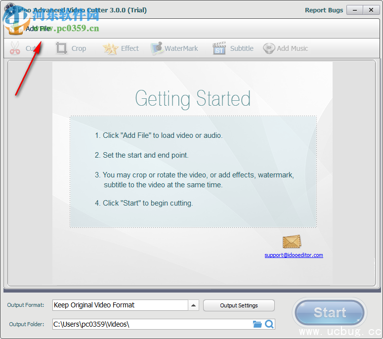 idoo Video Cutter给视频加水印图文教程