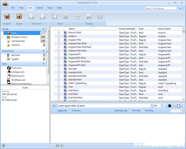 FontExplorer X Pro